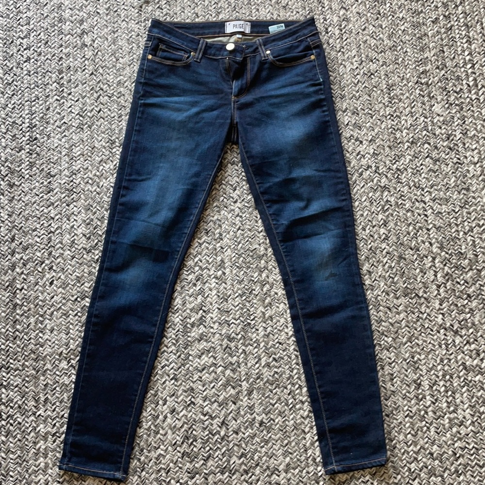 Paige STRETCH jeans 27 - distressed at knees and back right pocket at bottom